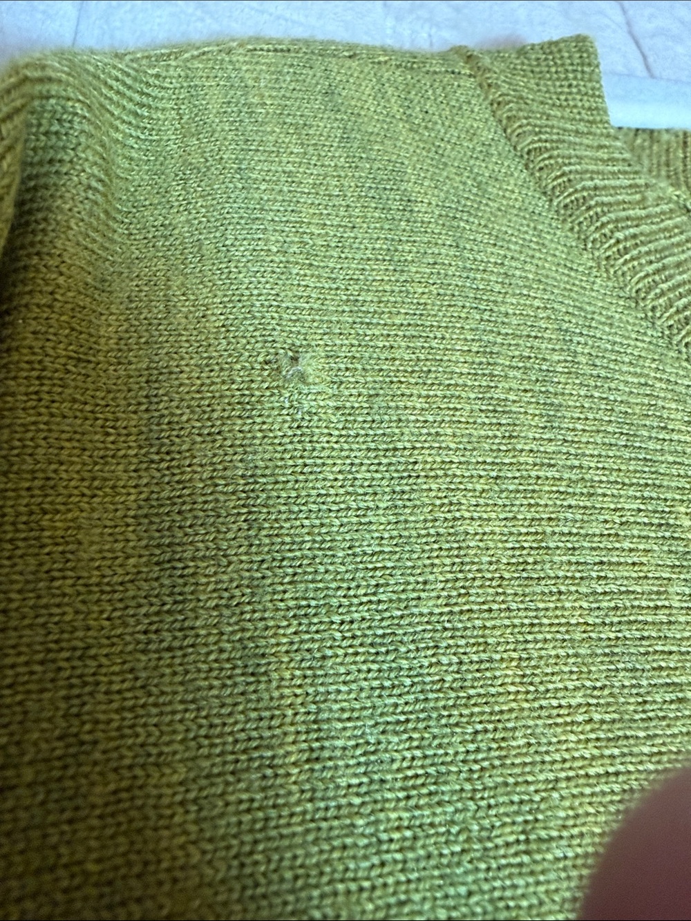 Eileen Fisher Olive Crewneck Relaxed Sweater Drape Drop Shoulder Classic Style - Picture 5 of 10
